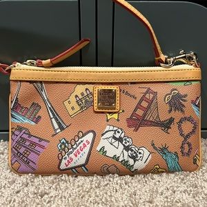 Dooney and Bourke Americana Wristlet Pouch